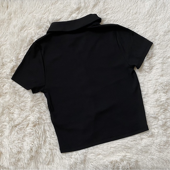 Soft Ribbed Button Up Top - Picture 2 of 2